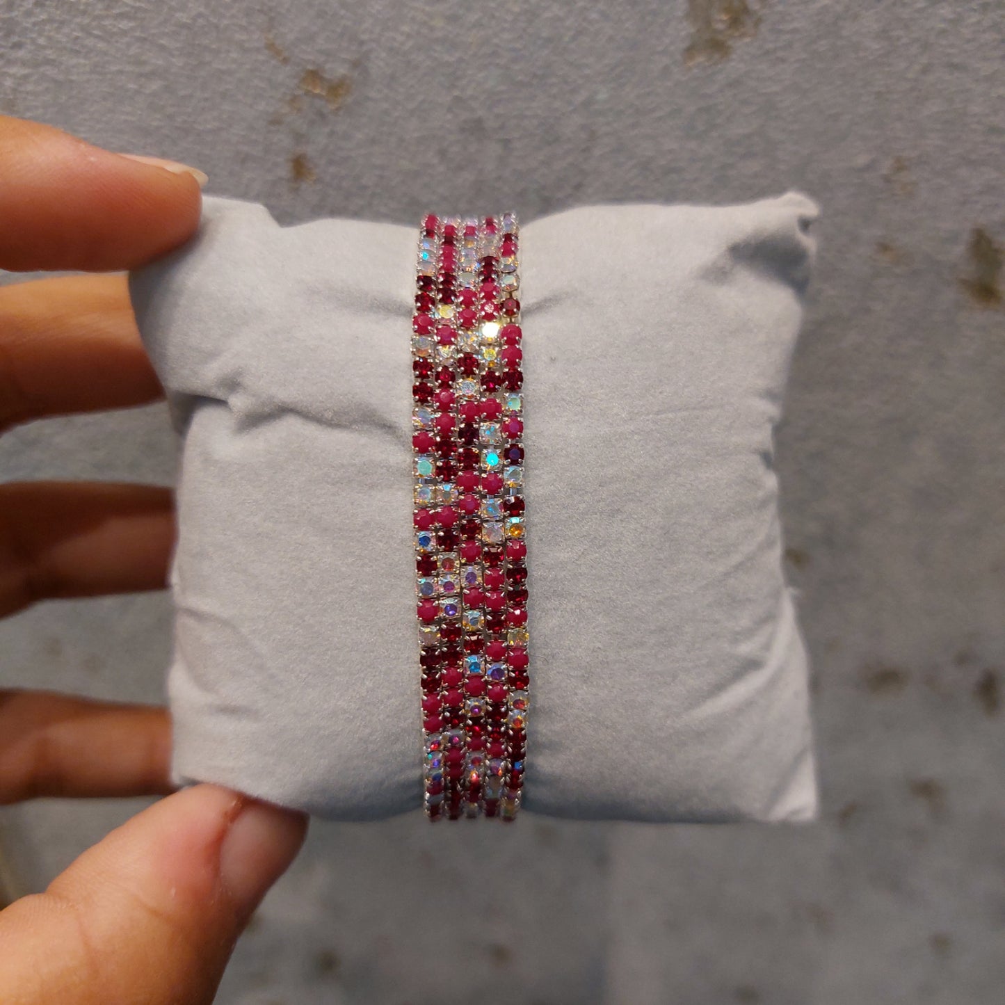 Rhinestones bracelet - Elastic Band (set of 5)