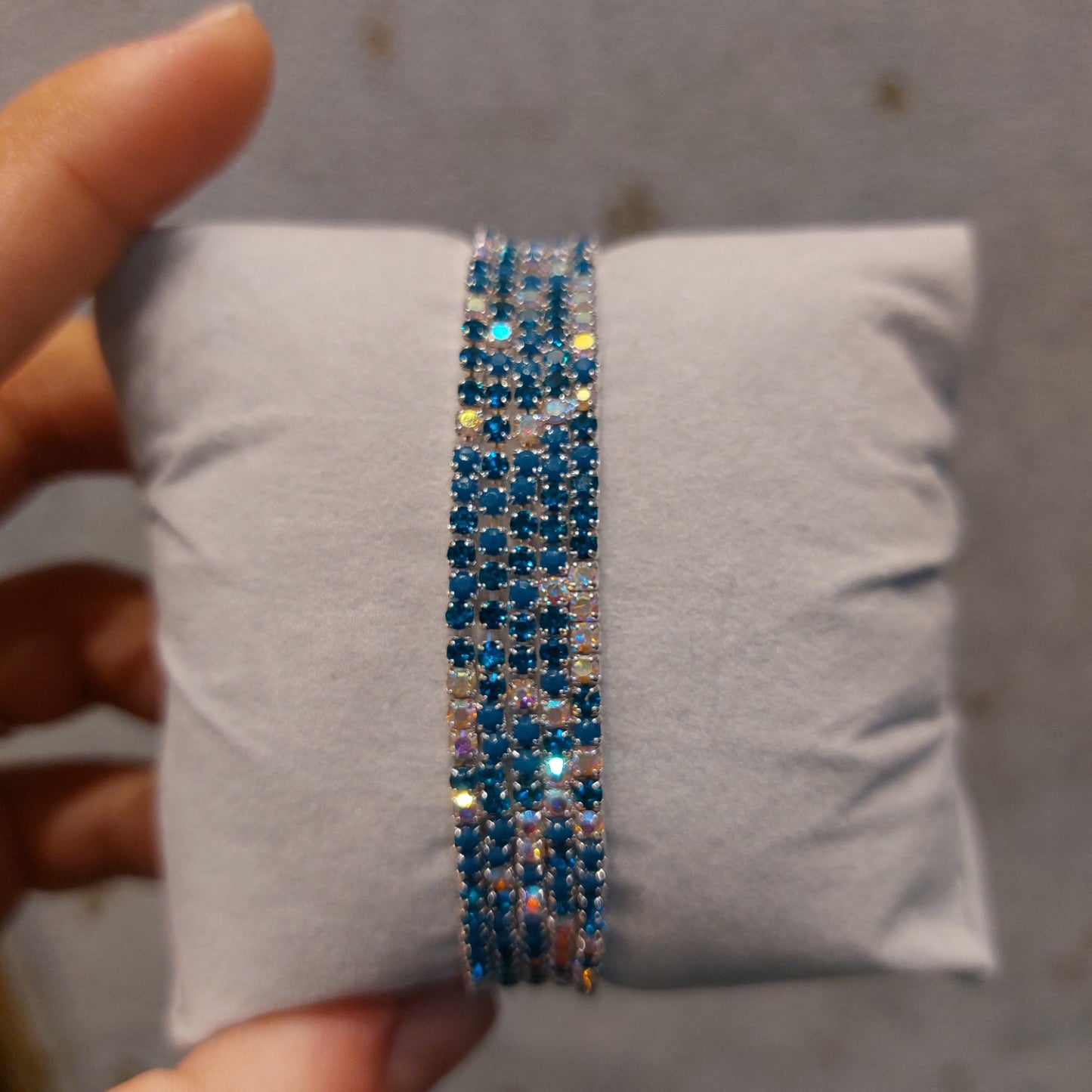 Rhinestones bracelet - Elastic Band (set of 5)