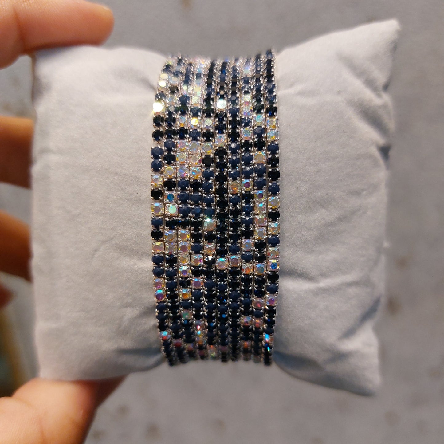 Rhinestones bracelet - Elastic Band (set of 5)