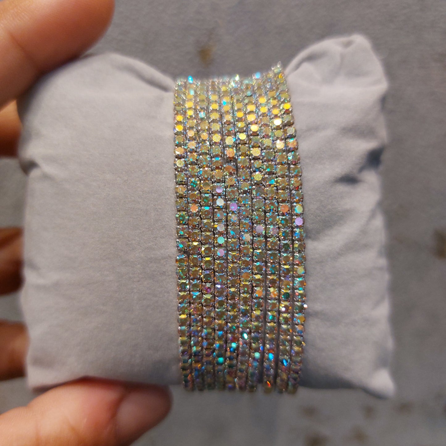 Rhinestones bracelet - Elastic Band (set of 5)