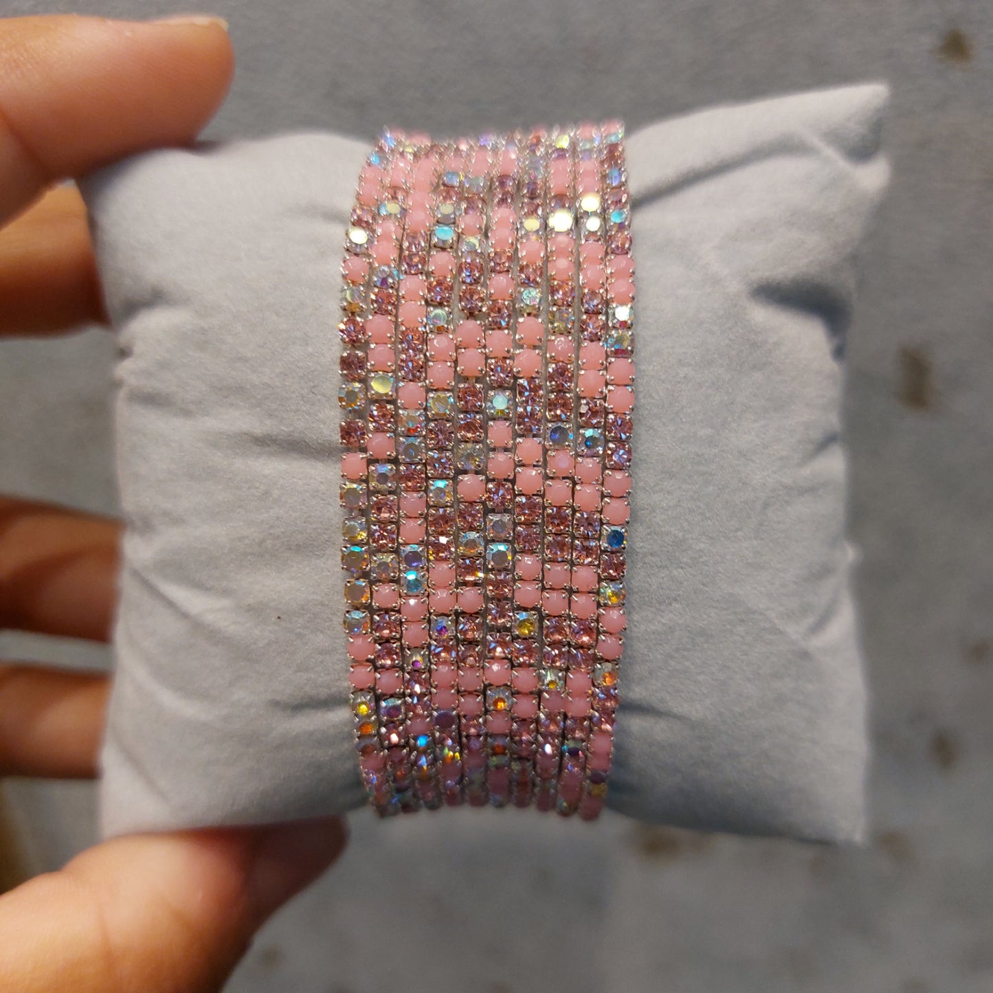 Rhinestones bracelet - Elastic Band (set of 5)