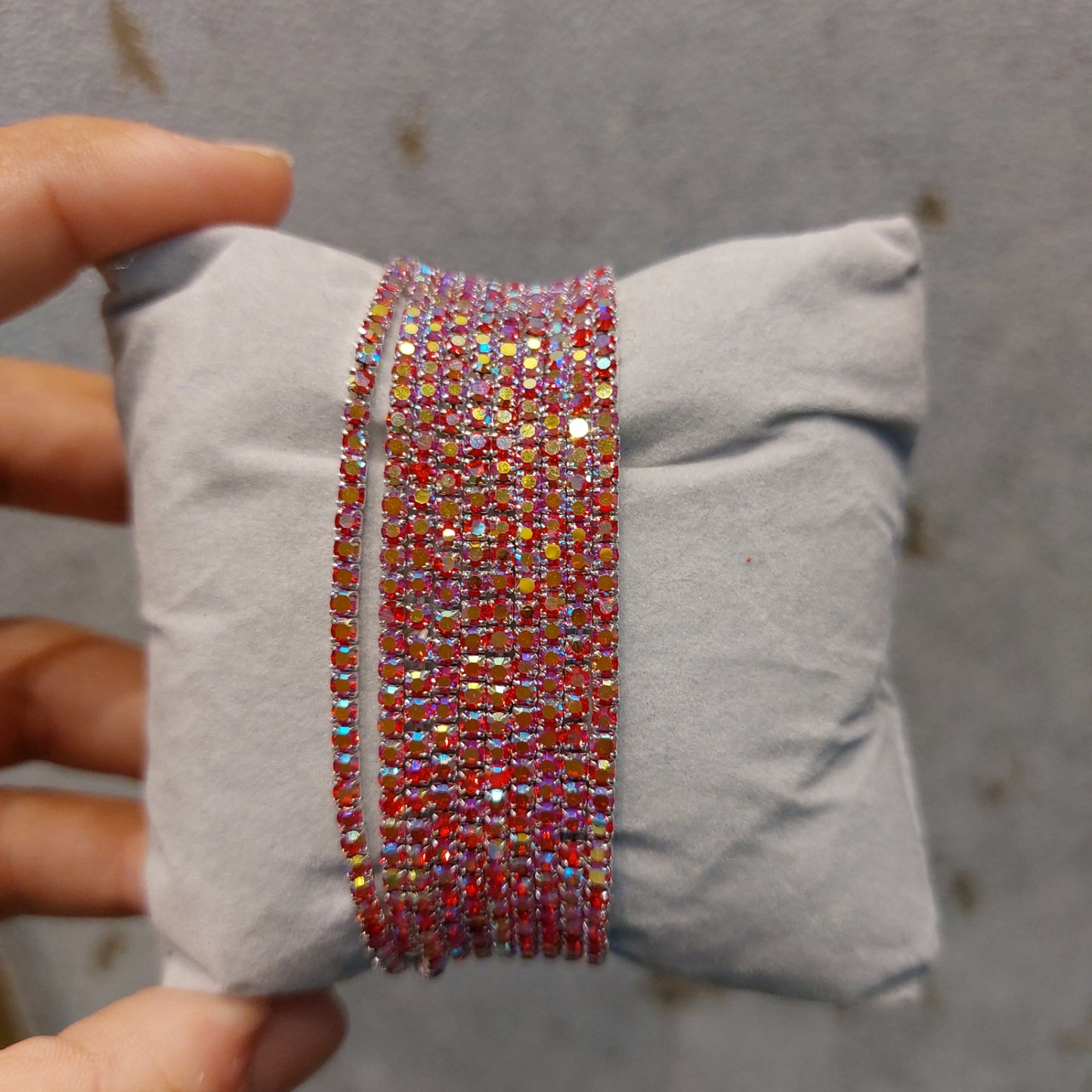 Rhinestones bracelet - Elastic Band (set of 5)
