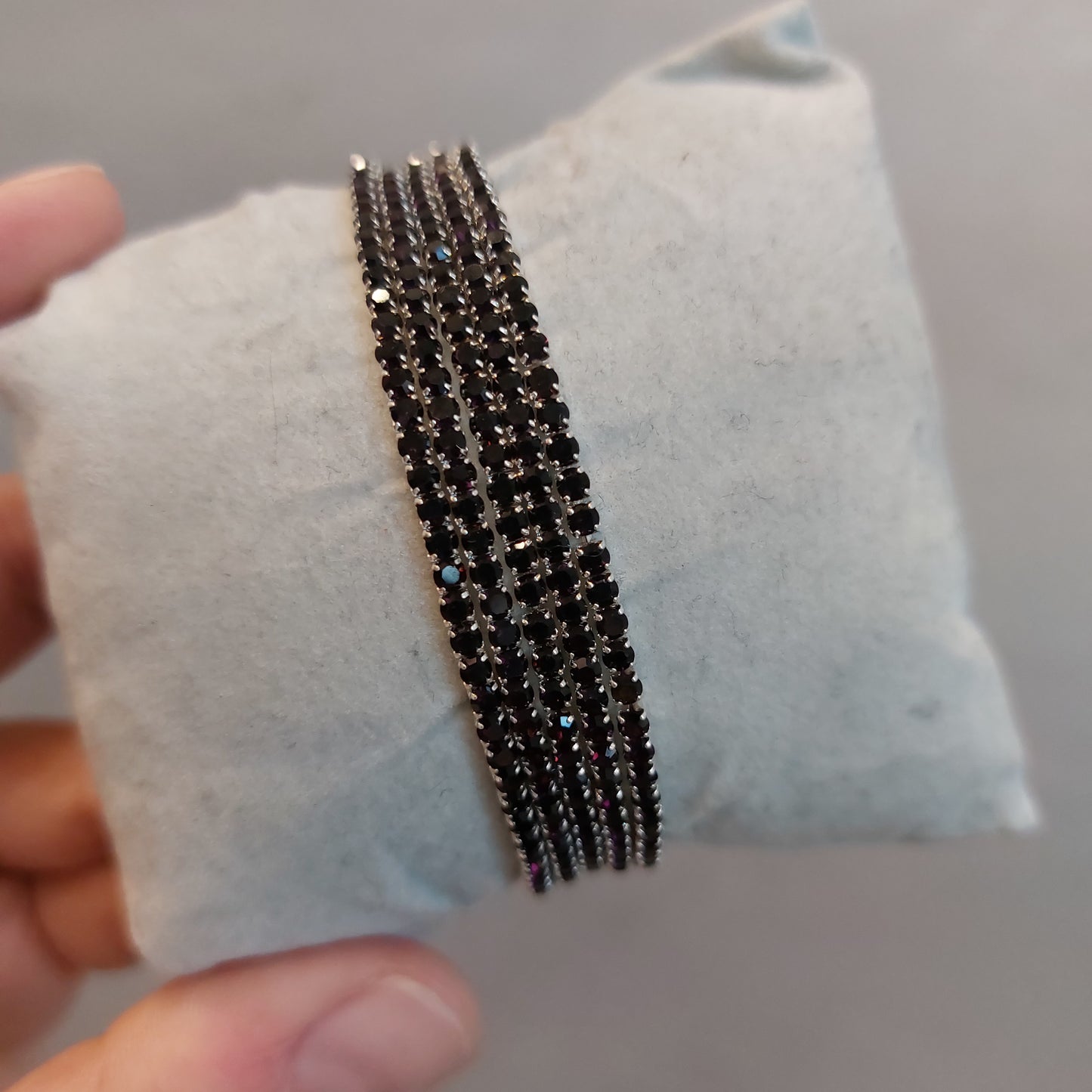 Rhinestones bracelet - Elastic Band (set of 5)