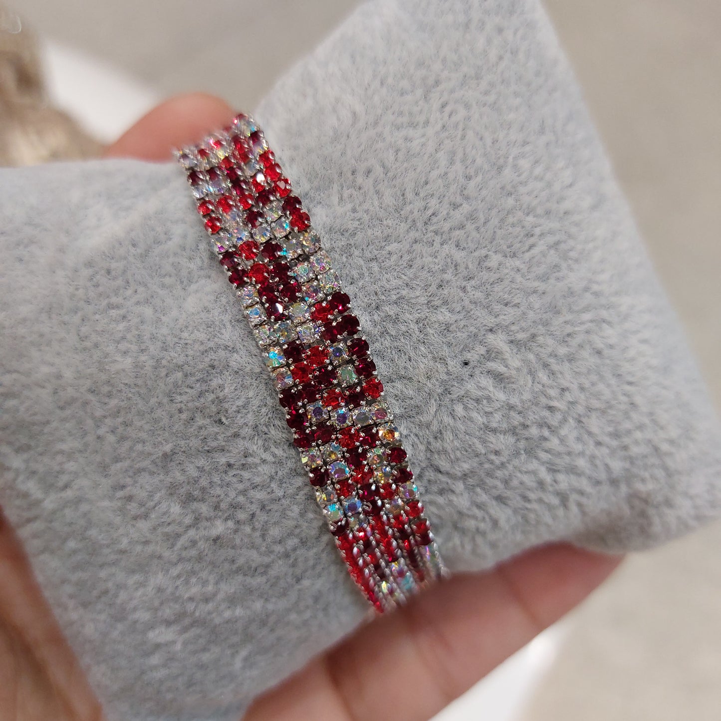 Rhinestones bracelet - Elastic Band (set of 5)