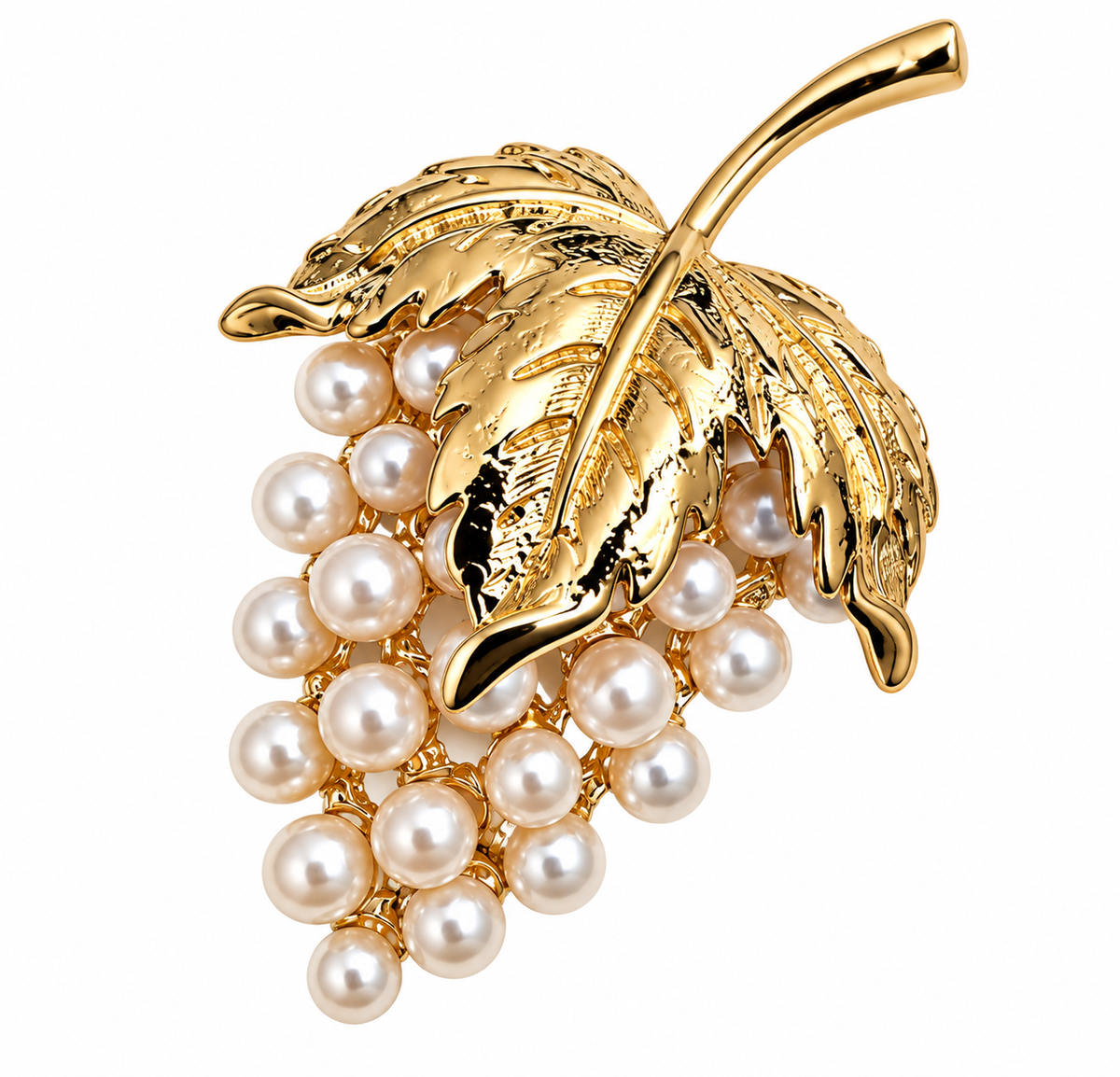Grapes Stainless steel brooch