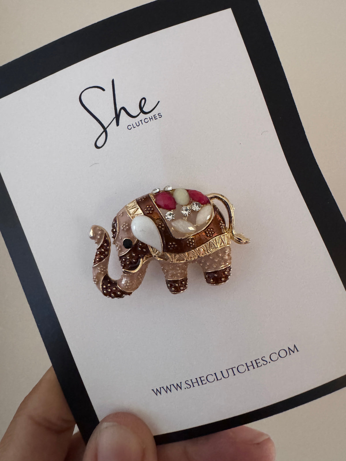 Elephant Brooch