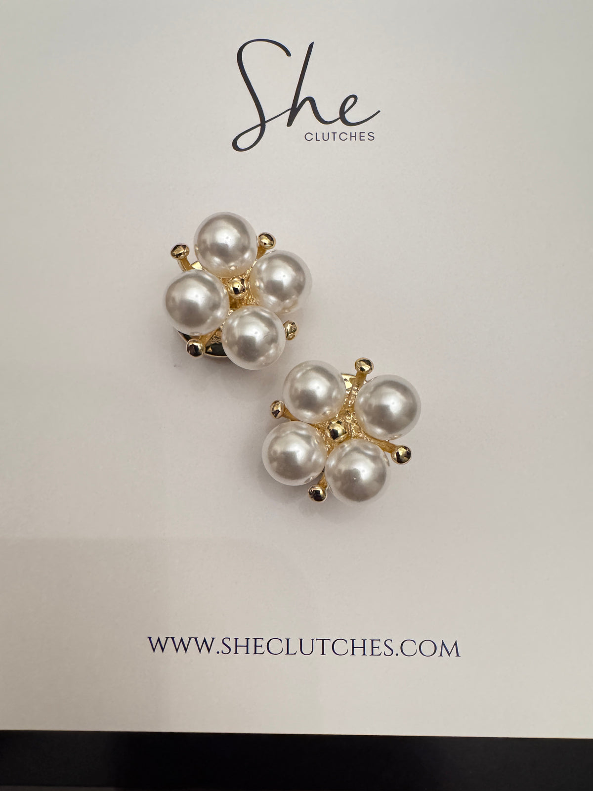 Pearl Flower cufflinks