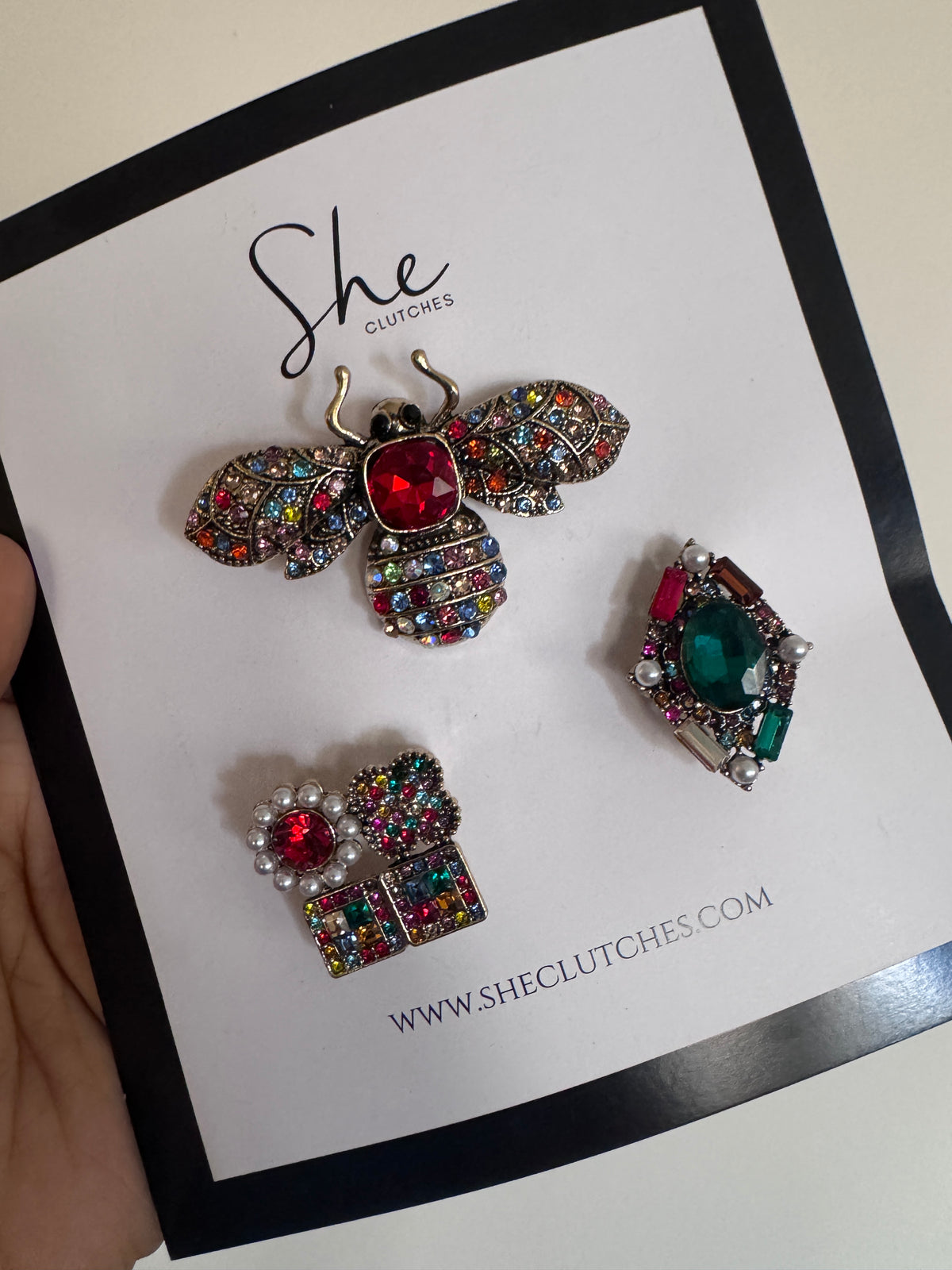 Christmas brooch set