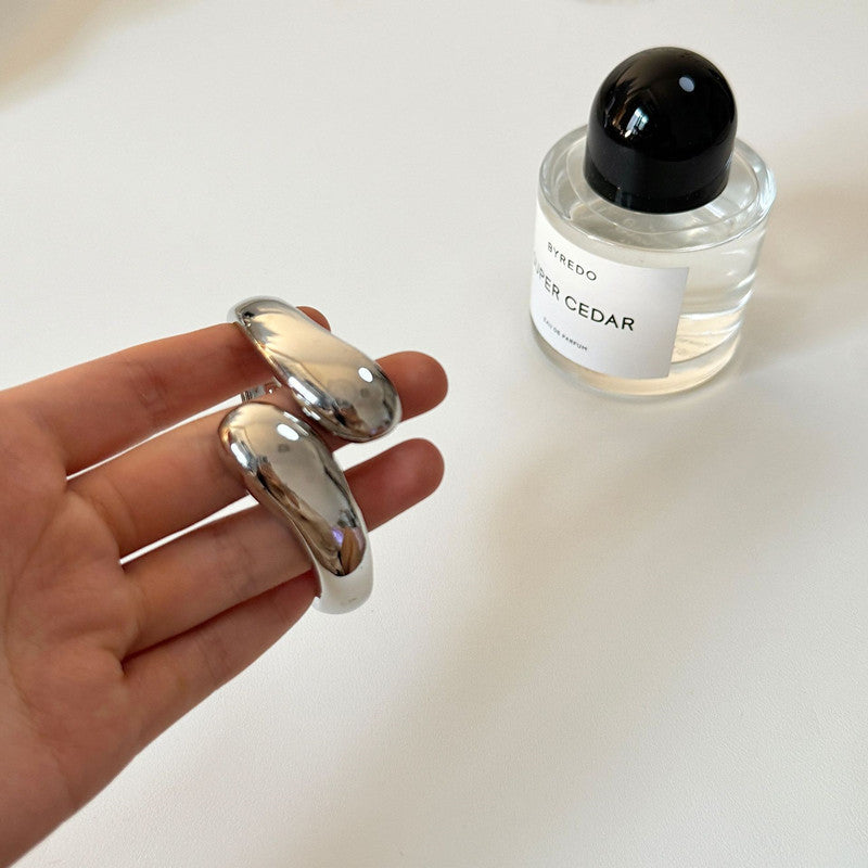 Chunky Bracelet Cuff - Silver and Gold