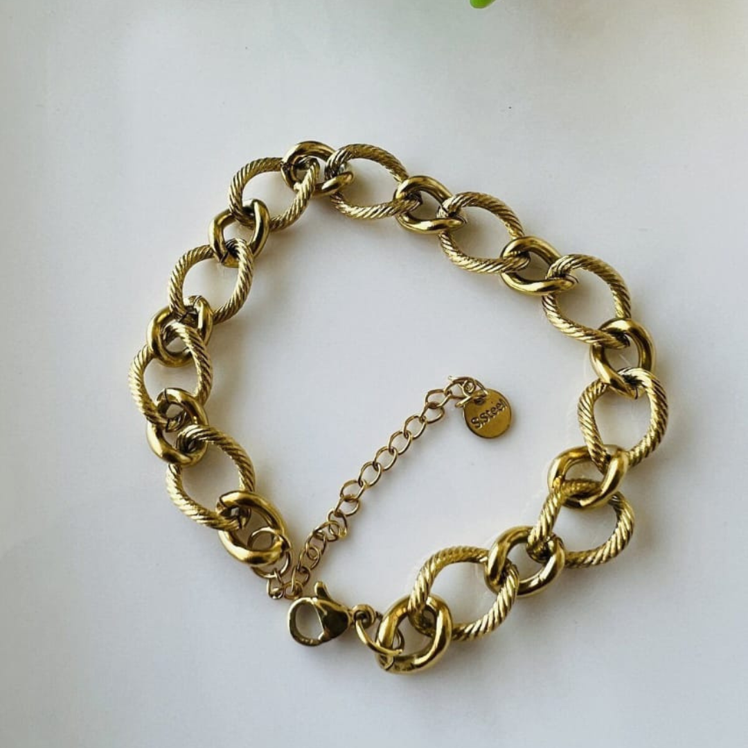 Stainless Steel chained bracelet