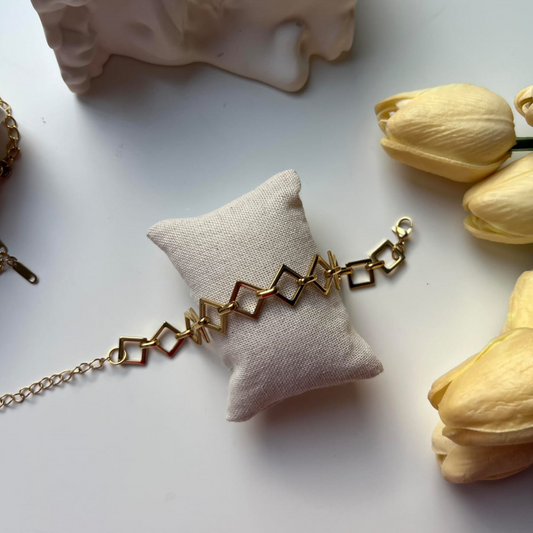 Stainless Steel Minimalist Rhombus Bracelet