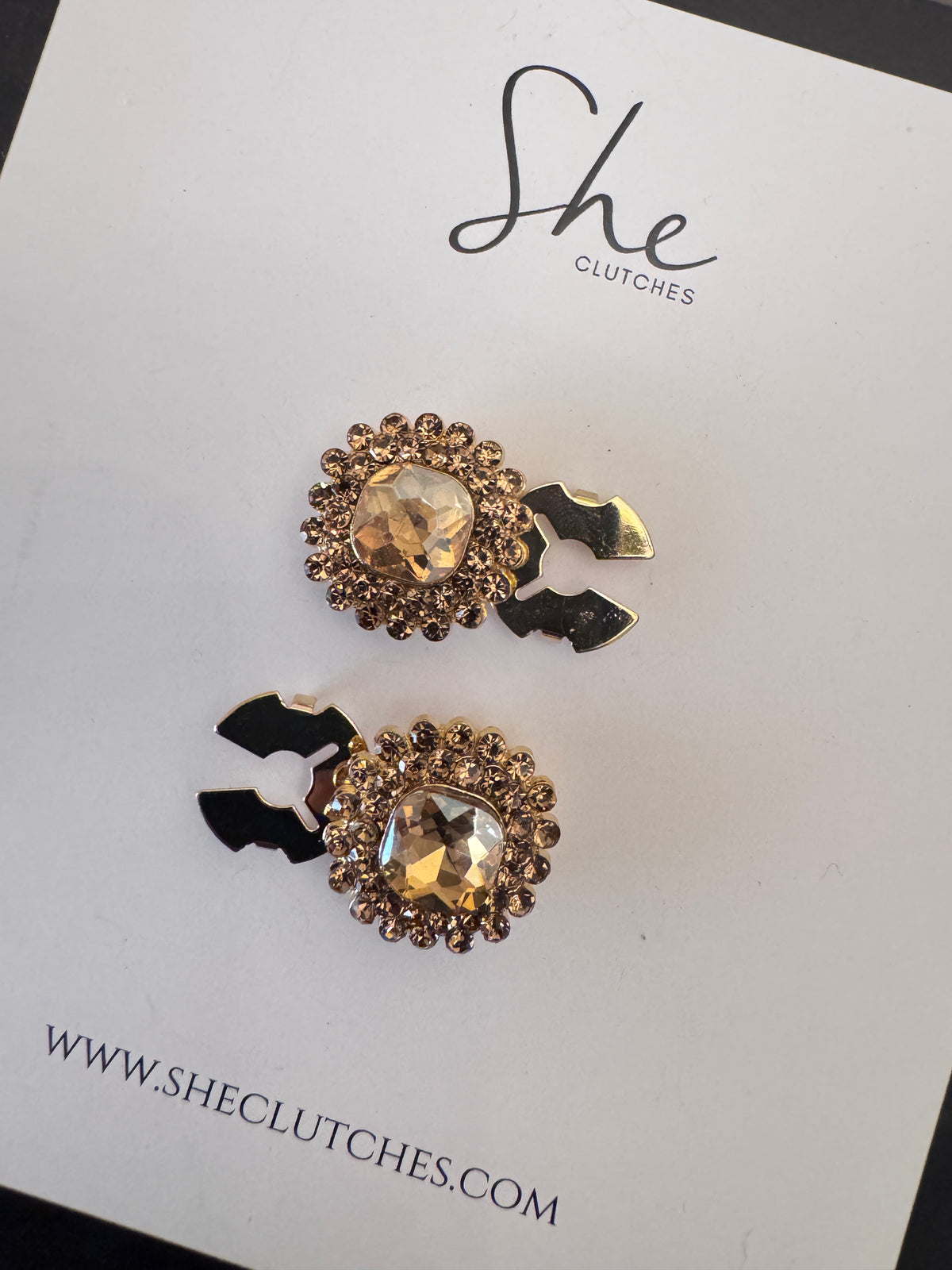 Amber cufflinks