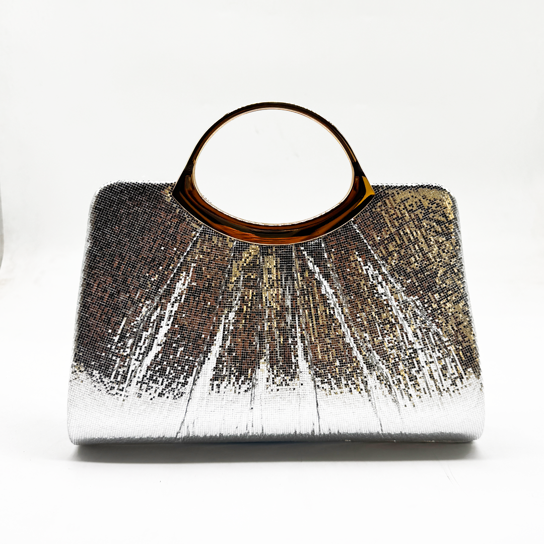 Pleated Foil Clutch
