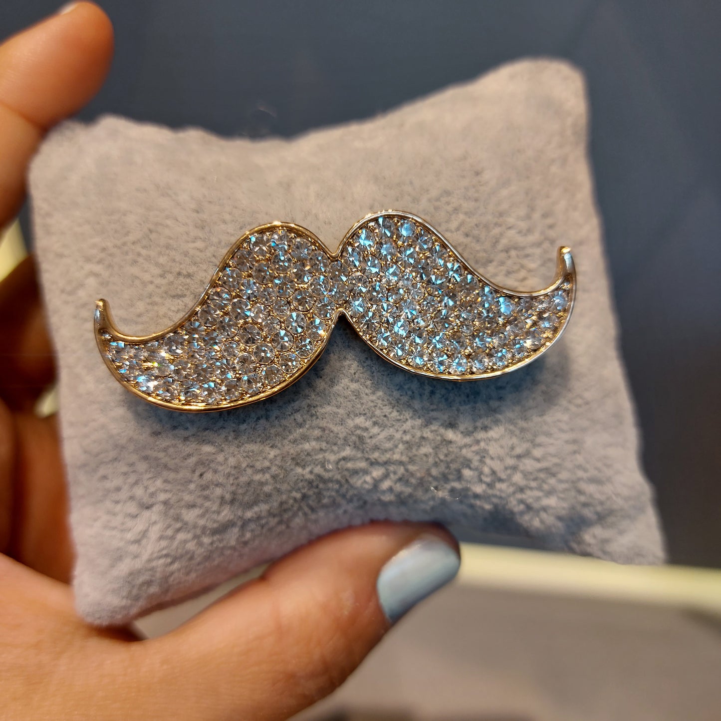 Mustache Brooch