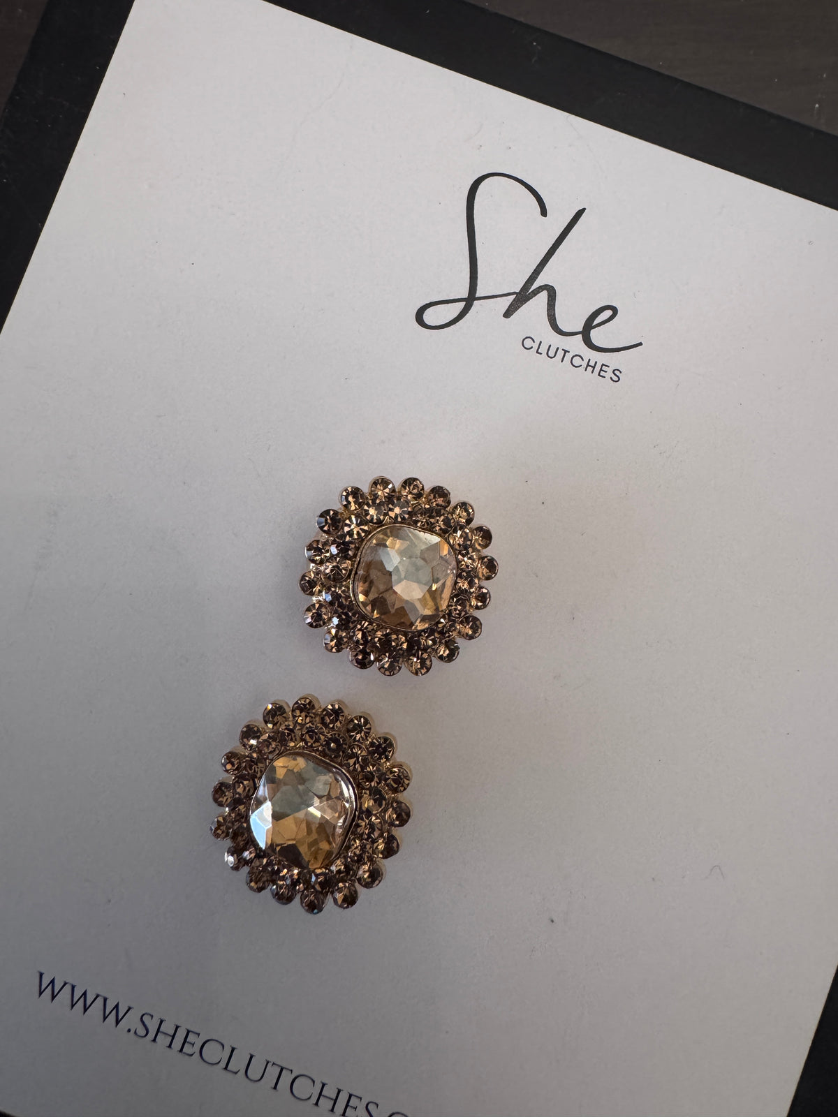 Amber cufflinks