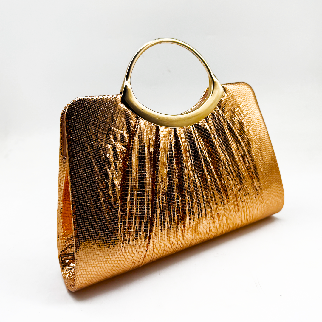 Pleated Foil Clutch