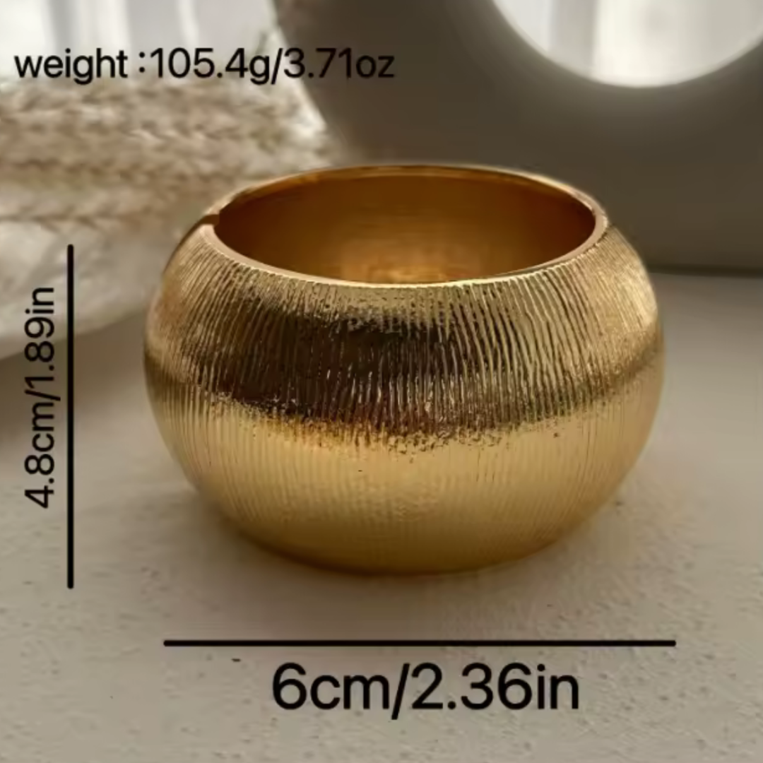 Chunky Hammered Bangle