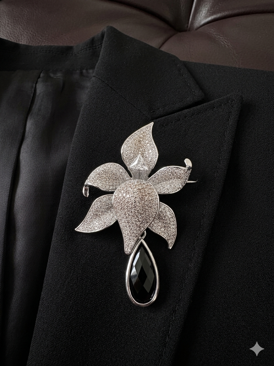 Dangling flower 2  Brooch