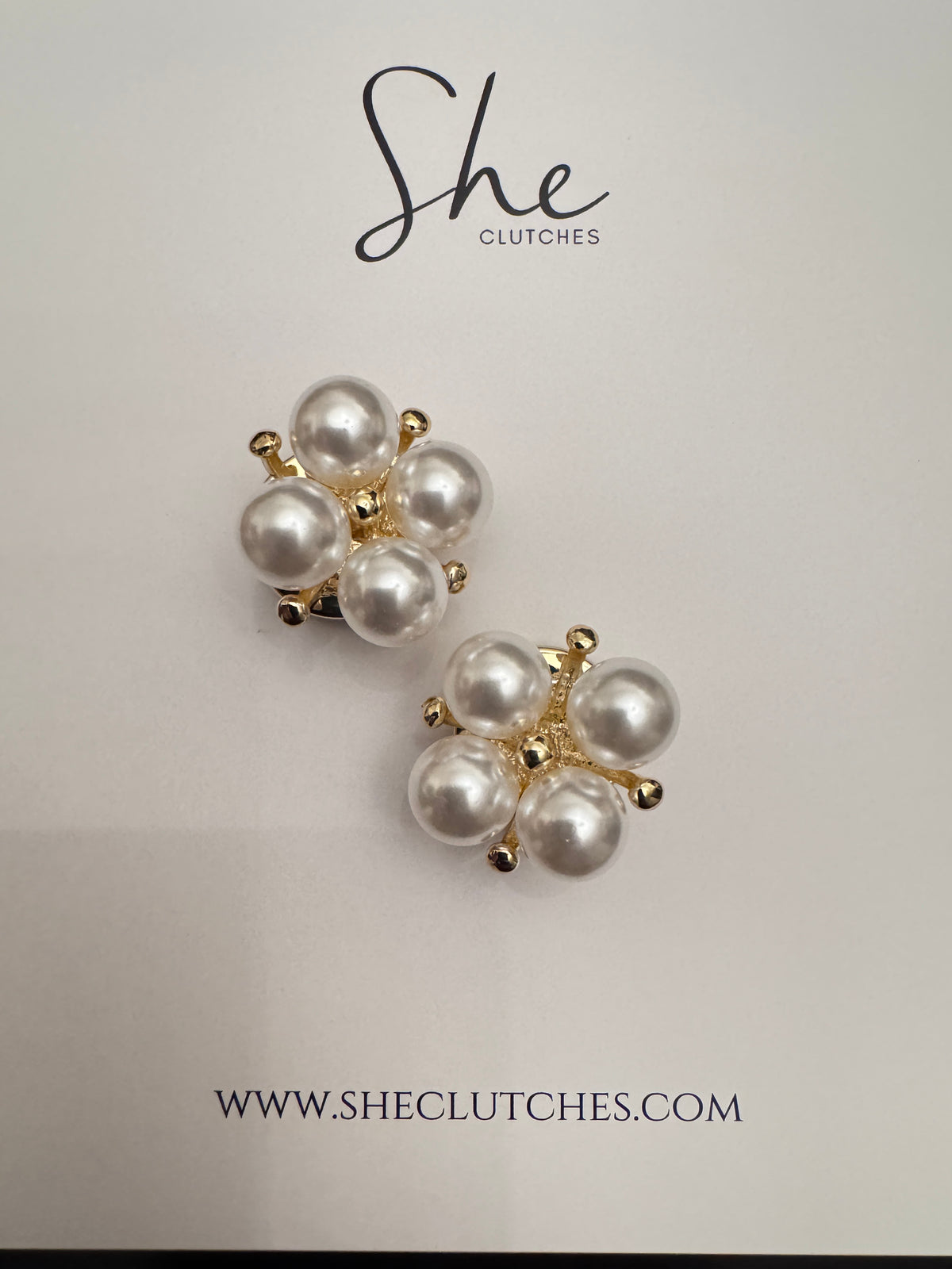 Pearl Flower cufflinks