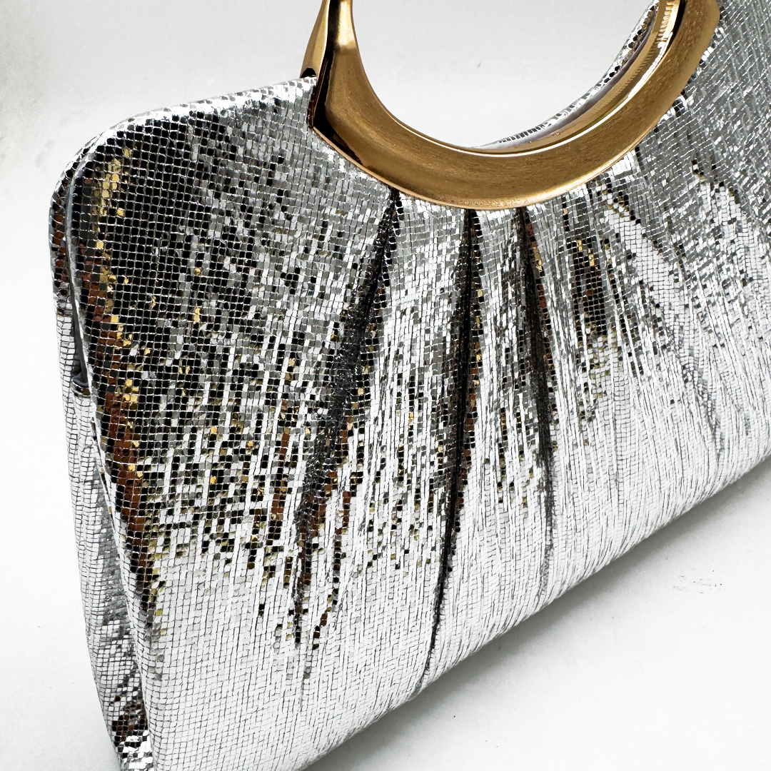 Pleated Foil Clutch