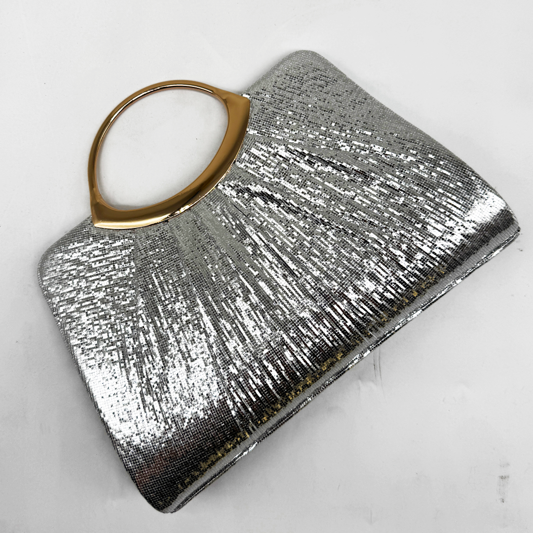 Pleated Foil Clutch