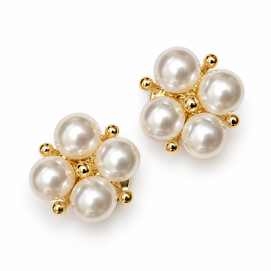 Pearl Flower cufflinks