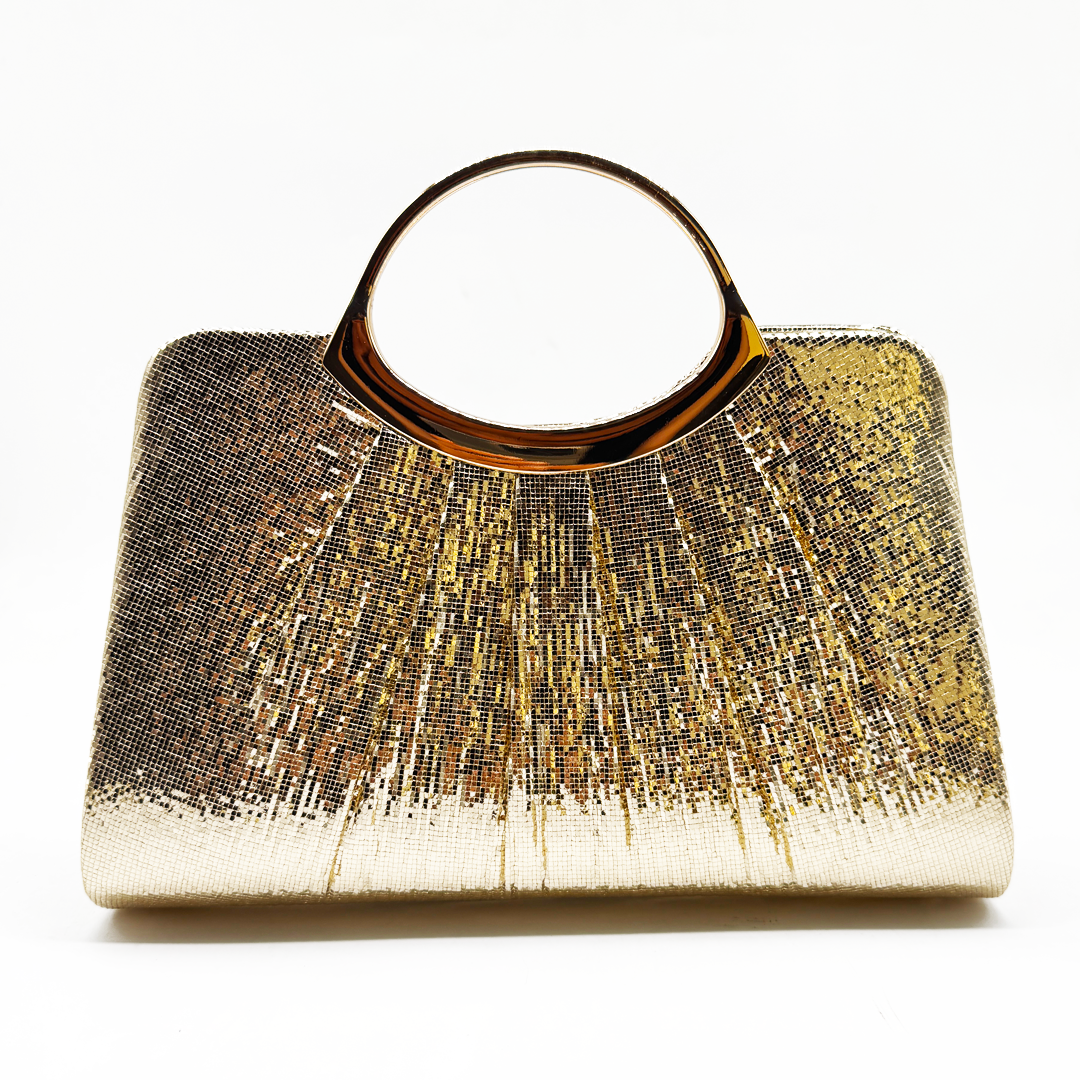 Pleated Foil Clutch
