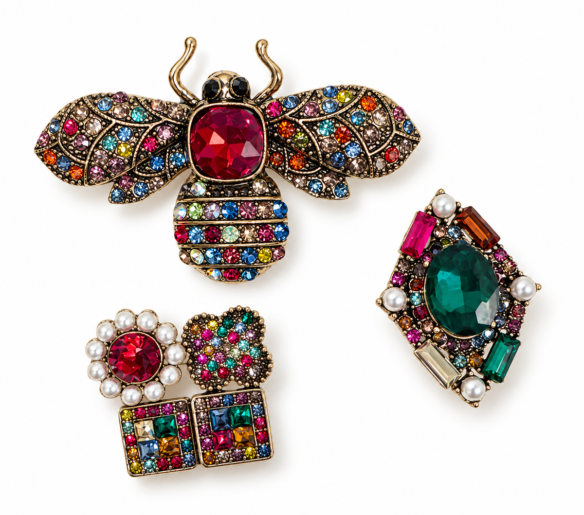 Christmas brooch set