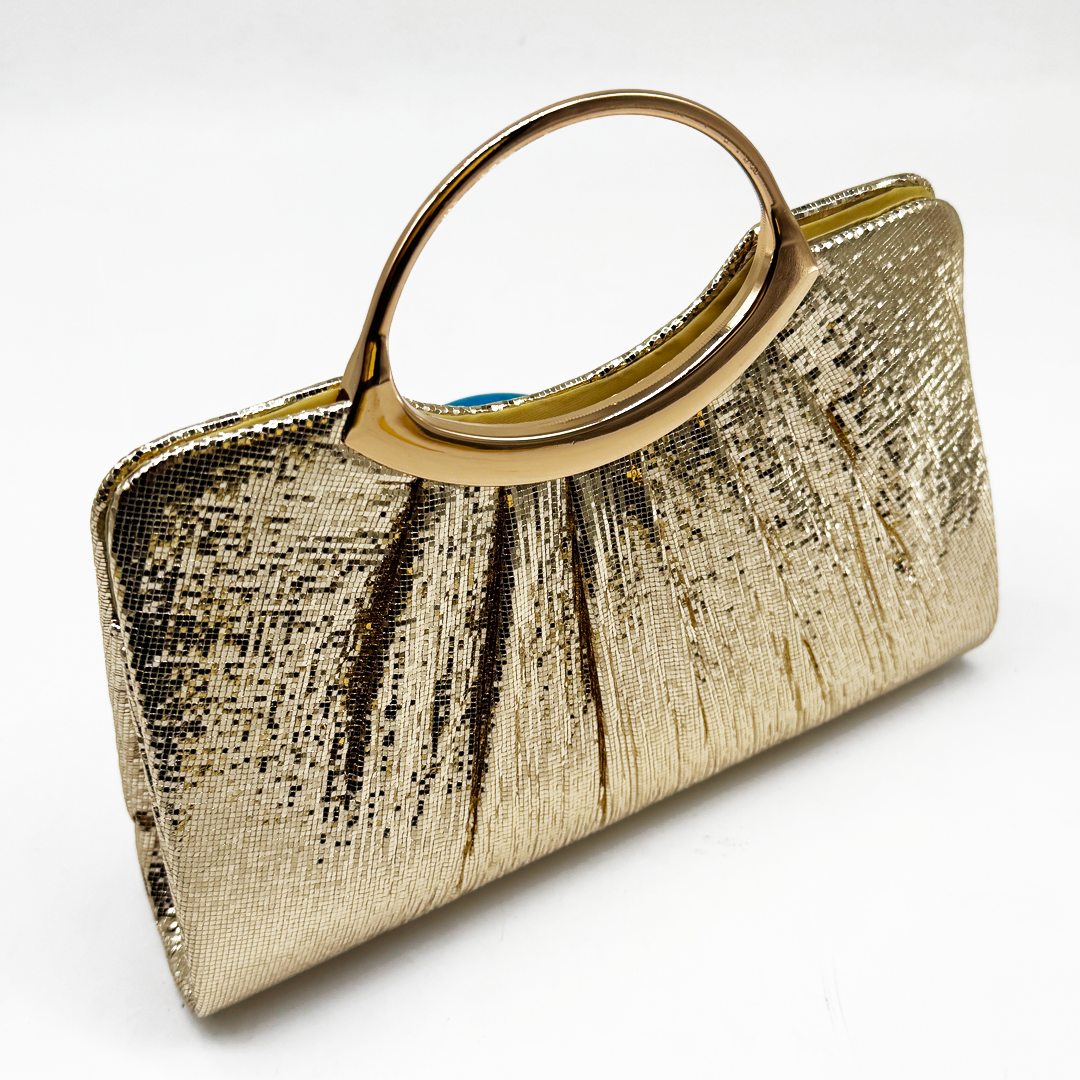 Pleated Foil Clutch