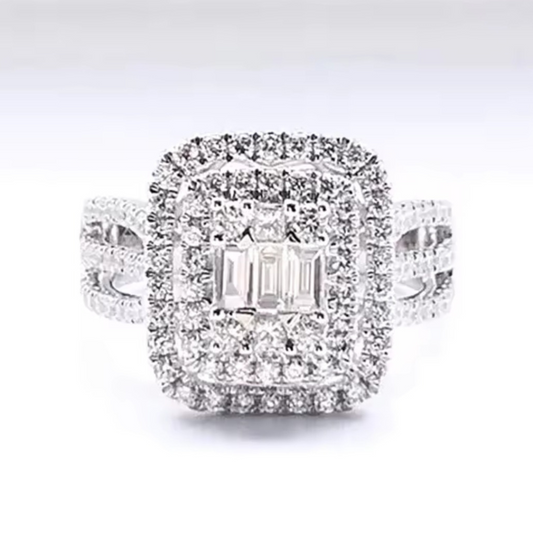 Square Diamond Ring