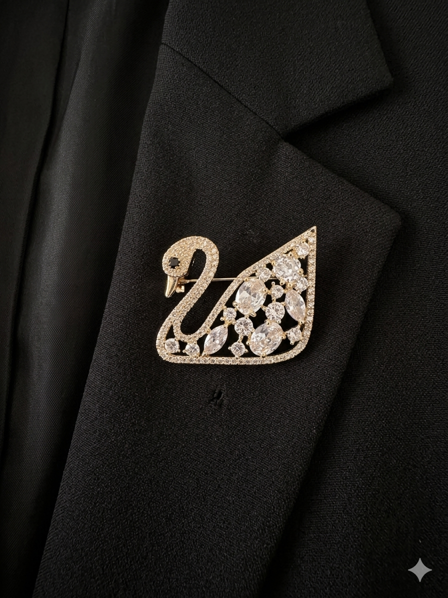Swan Brooch