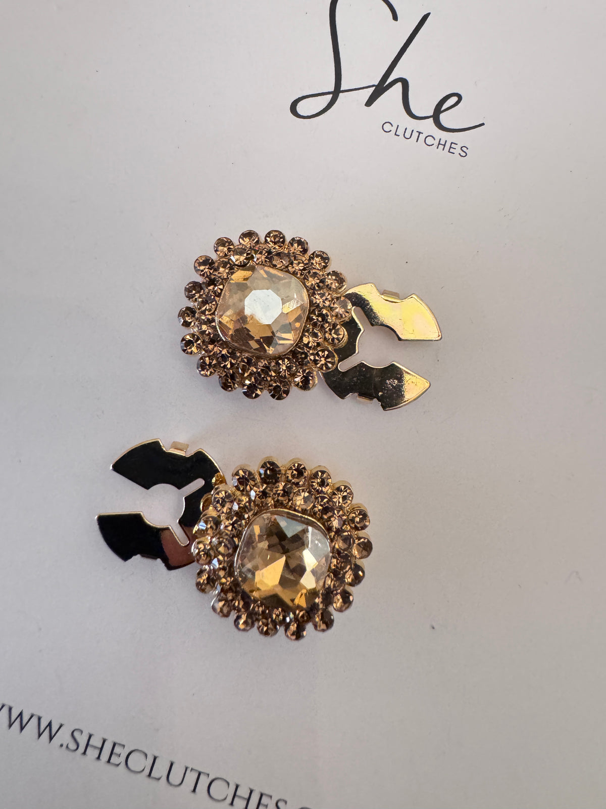 Amber cufflinks