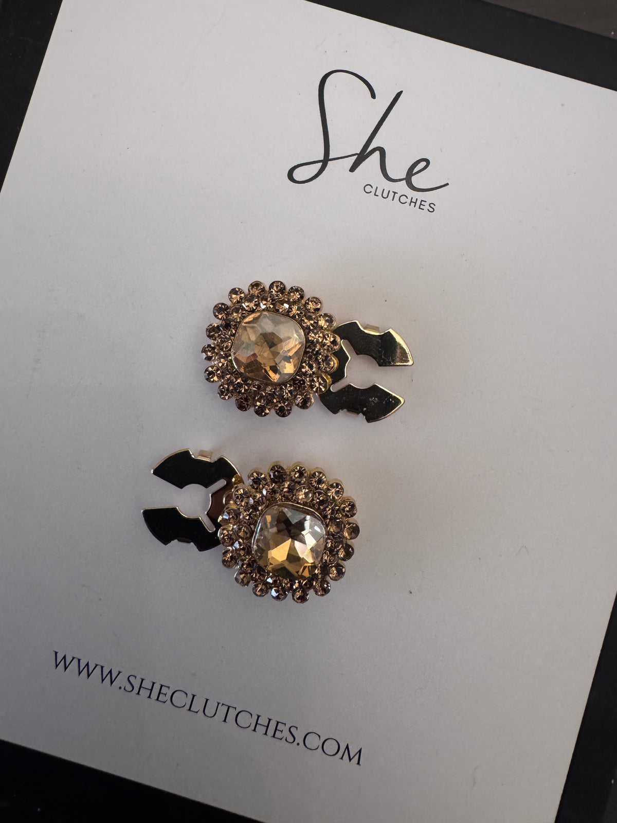 Amber cufflinks
