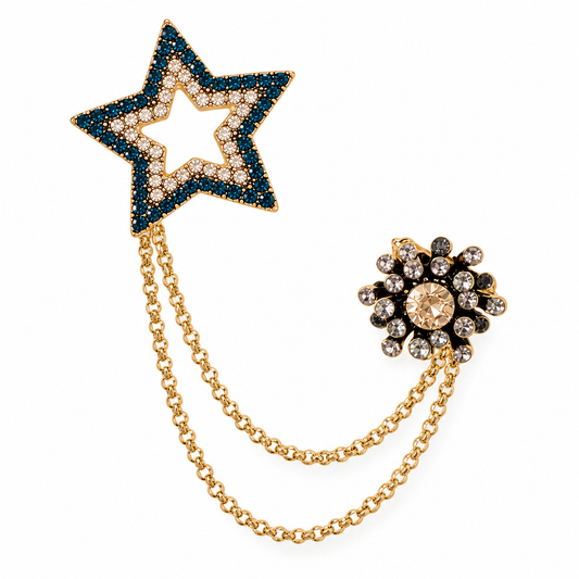 Dangling star Brooch