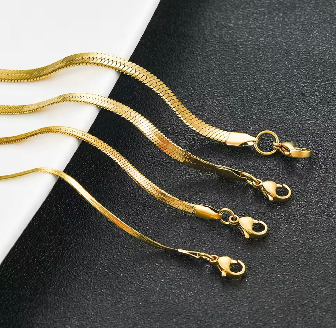 Gold Snake Stainless steel Necklace