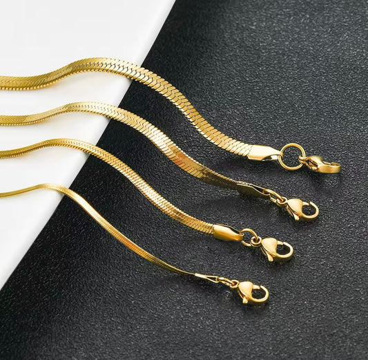 Gold Snake Stainless steel Necklace